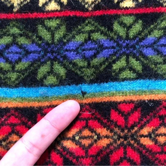 Rainbow Pattern Wool Sweater - Picture 7 of 15